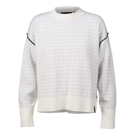 Women's Merino Pullover – White