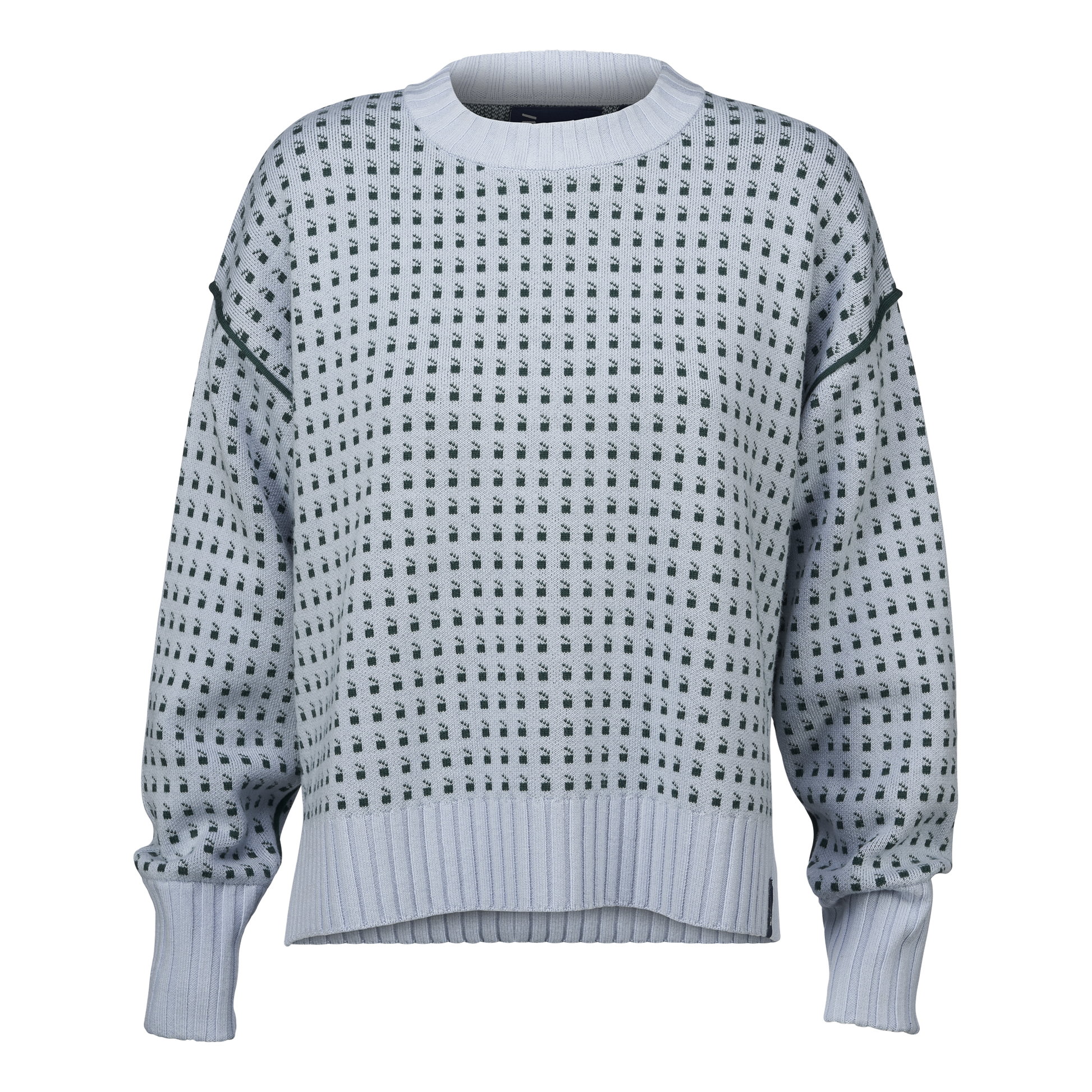 Women's Merino Pullover – Misty Blue