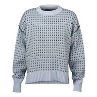 Women's Merino Pullover – Misty Blue