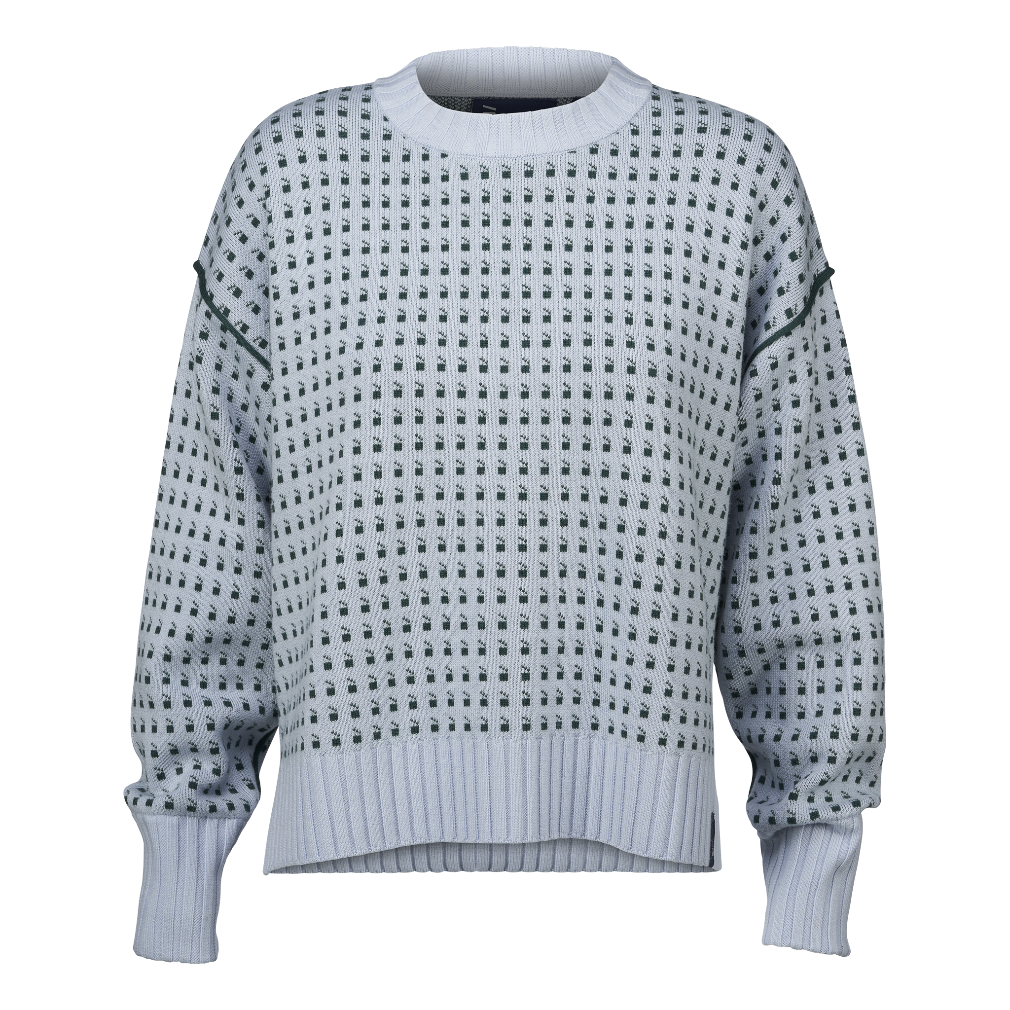 Women's Merino Pullover – Misty Blue
