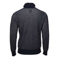 Men's Contrast Rib Half Zip – Navy