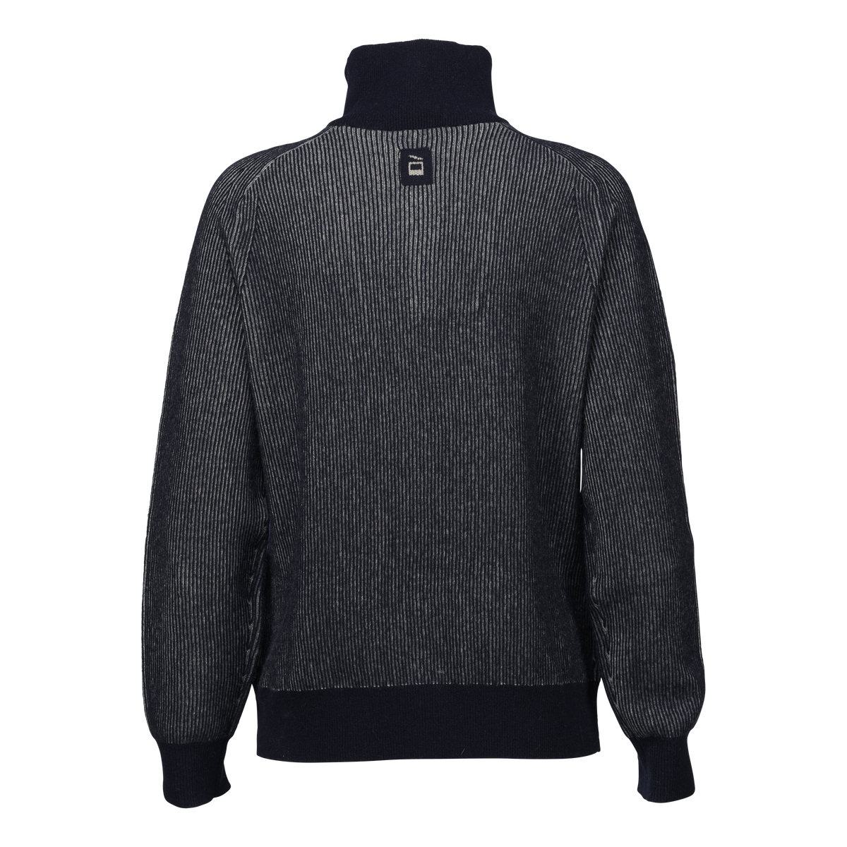 Women's Contrast Rib Half Zip – Navy