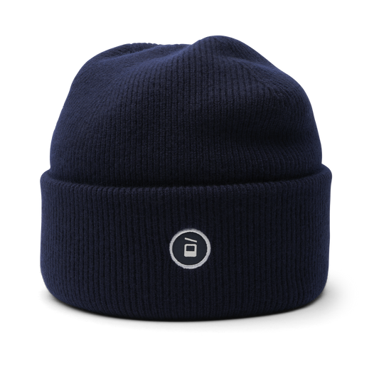 Loftet Rib Beanie – Navy