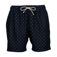 Men's Swim Shorts Print – Navy, White