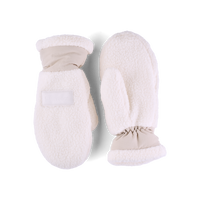 Pile Fleece Mittens – Whiteish