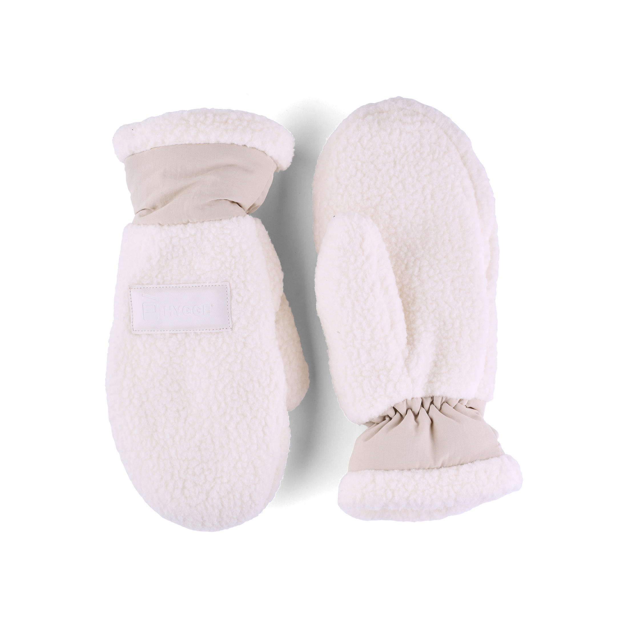 Pile Fleece Mittens – Whiteish