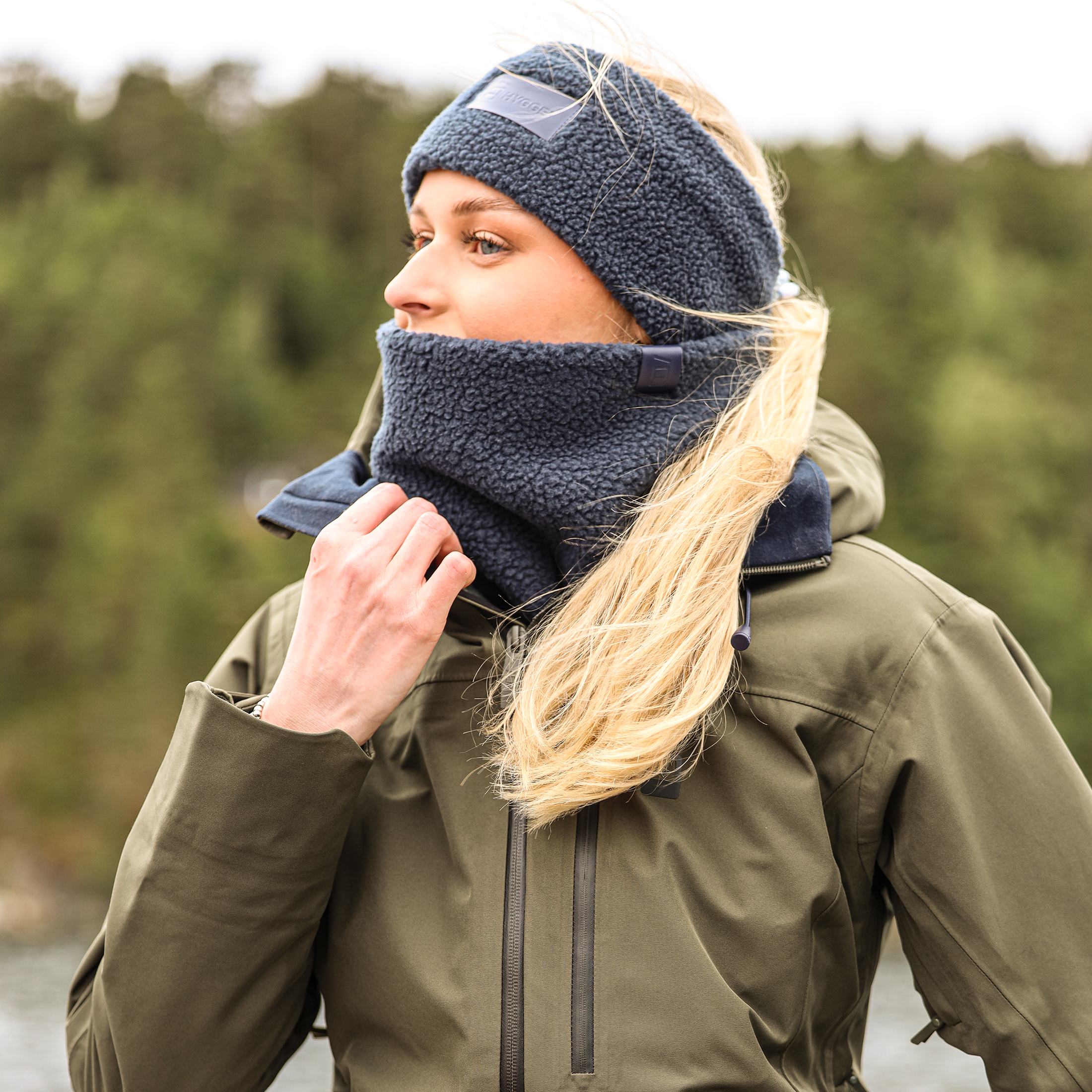 Pile Fleece Neckwarmer – Navy