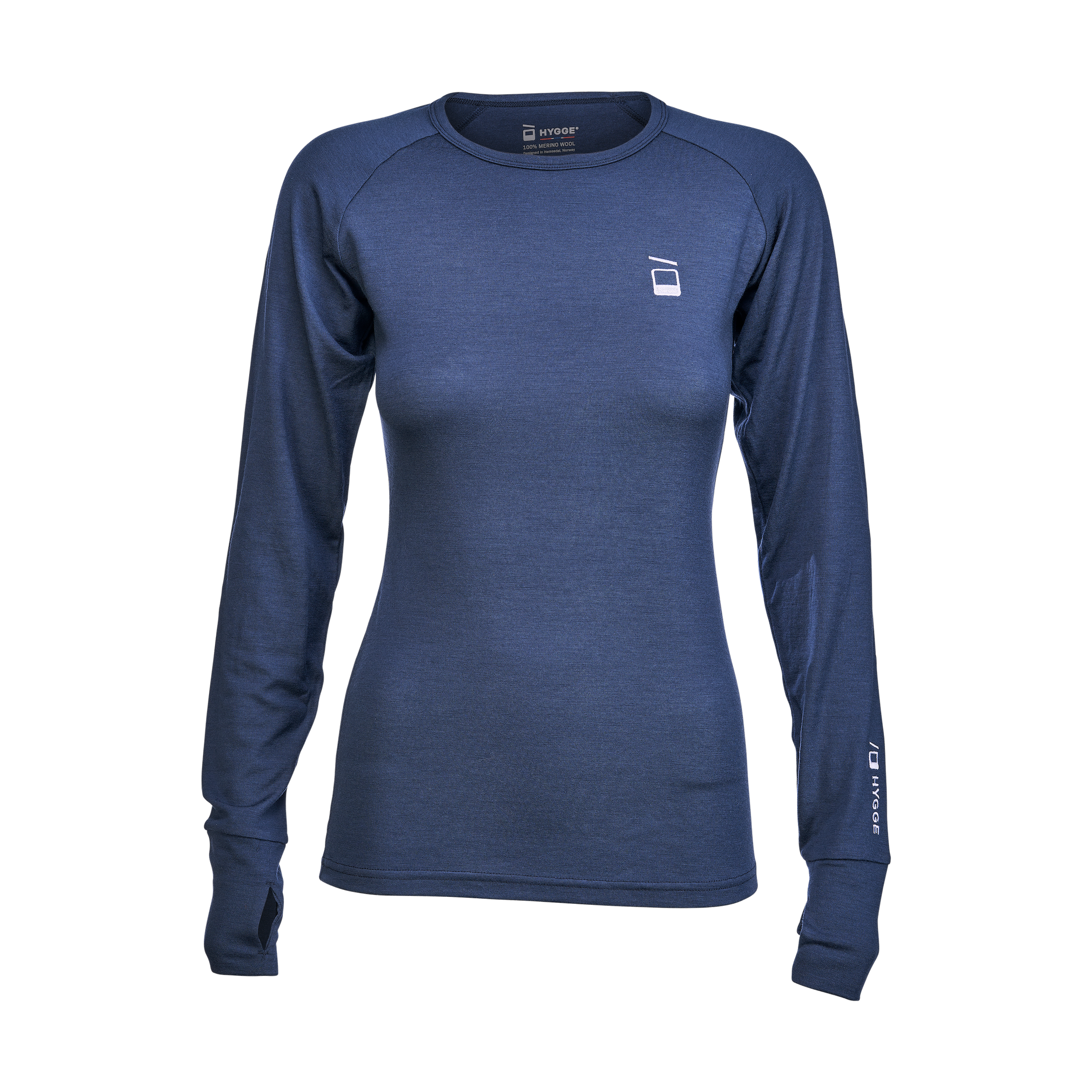 Women's Hyggewool 180 Crew Neck – Navy