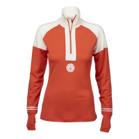 Women's Hyggewool 180 Zip Neck – Bonfire