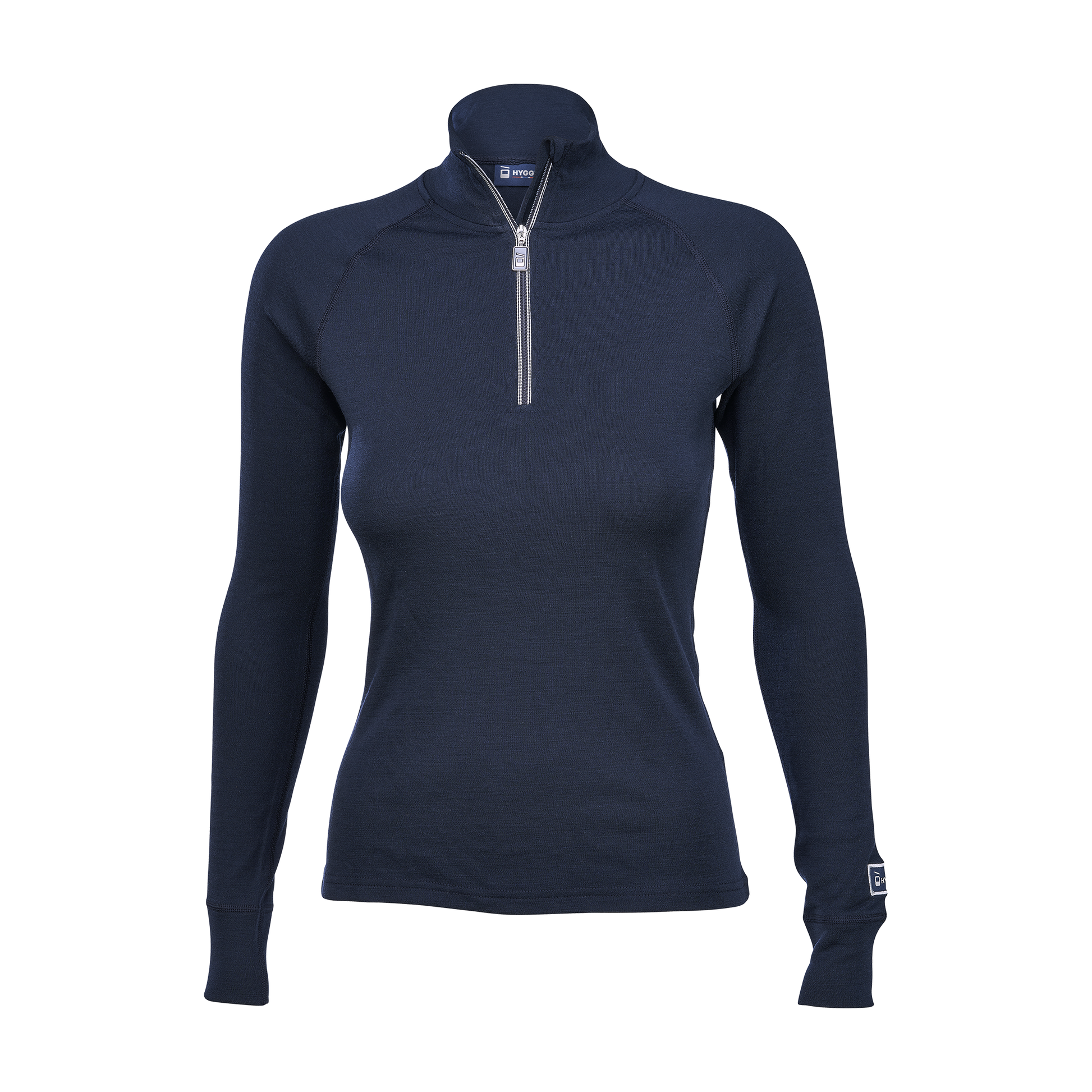 Women's Hyggewool 240 Zip Neck – Navy