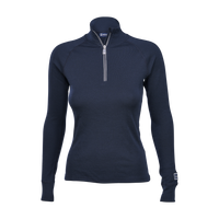 Women's Hyggewool 240 Zip Neck – Navy