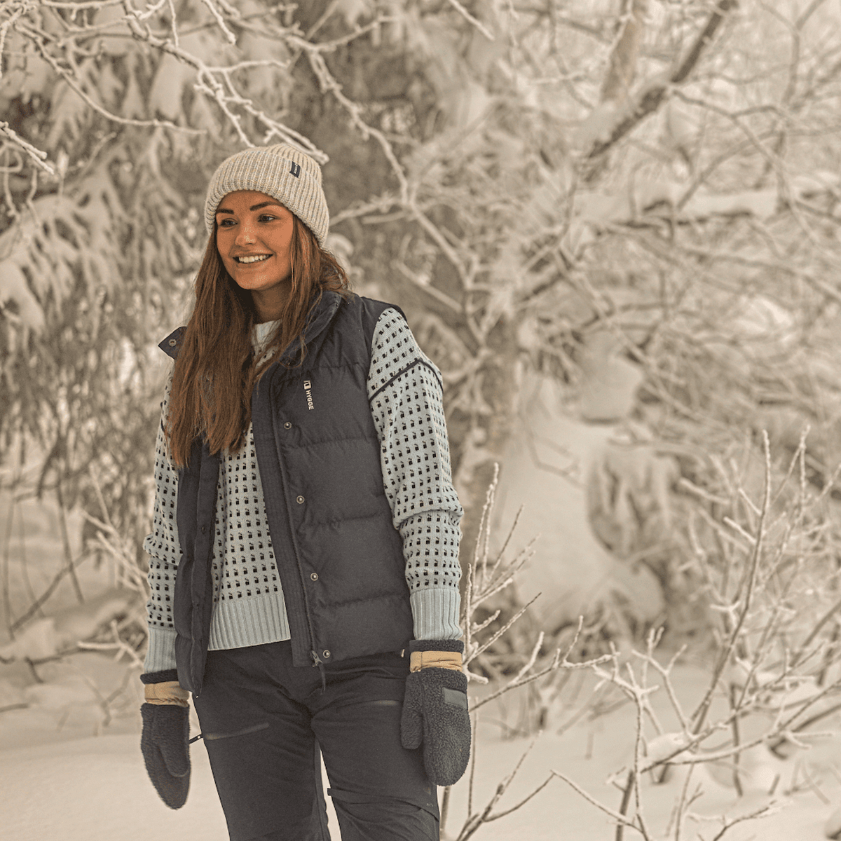 Women's Merino Pullover – Misty Blue