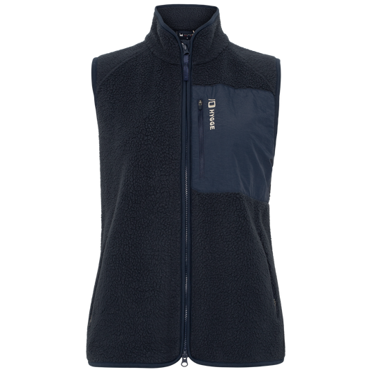 Women's Pile Fleece Vest – Navy